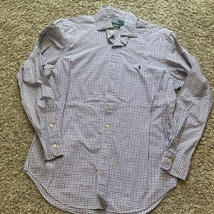 Polo Ralph Lauren Blue, Purple and White Checkered Shirt